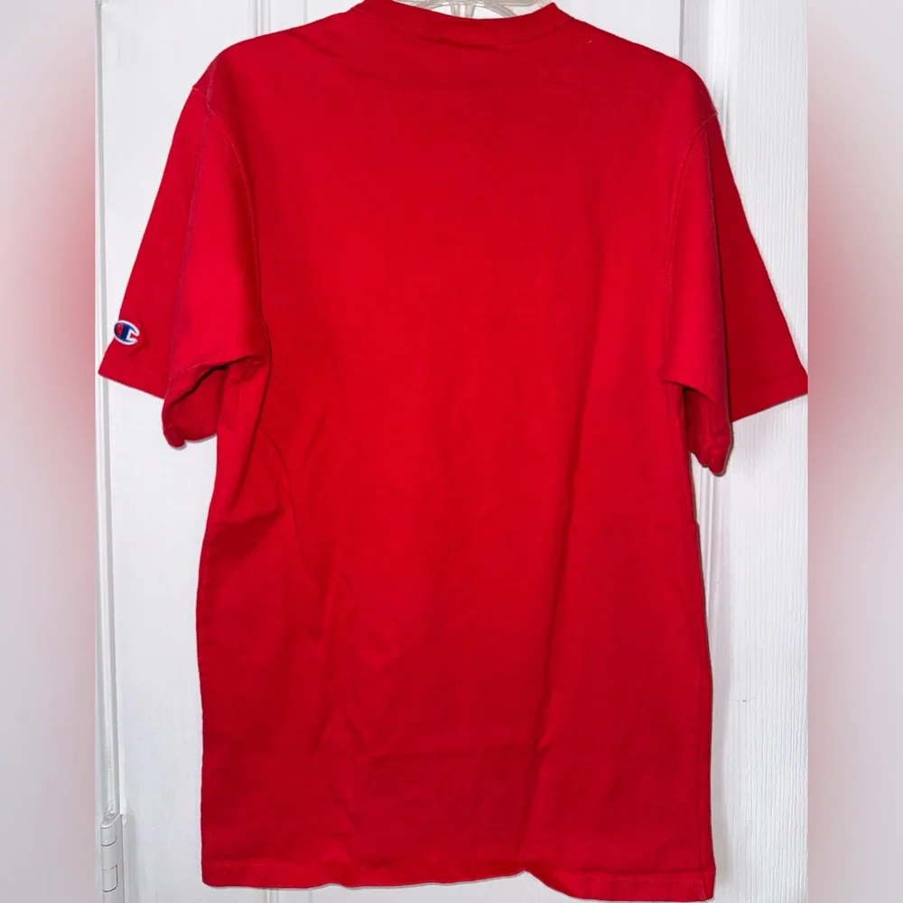 Champion Red Logo Shirt Size S - Picture 2 of 8